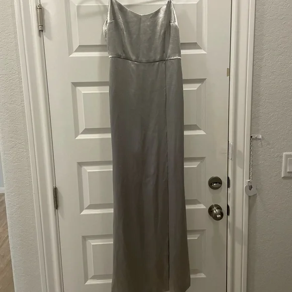 French Connection Silver Kate Shine Maxi Dress